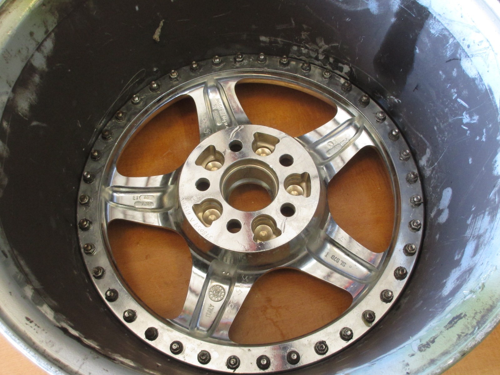 Ferrari 512 TR - Rear Wheel Rim 3 piece modular part# 149553