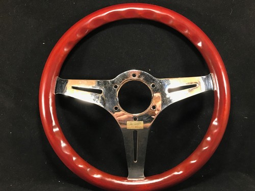 Japan Brown Chrome Spoke steering wheel 13" (Used) #0054 - Picture 7 of 11