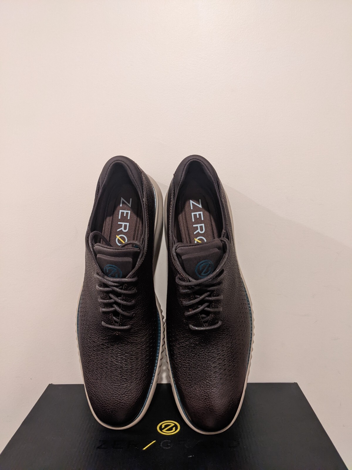 Lined Laser Wingtip Oxford Shoe Size 