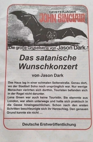 Geisterjäger John Sinclair Band 2239:Das satanische Wunschkonzert von Jason Dark - Bild 4 von 12
