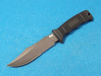 SOG M37NCP SEAL PUP AUS-8 fixed blade knife 9 3/8'' overall with nylon sheath NEW