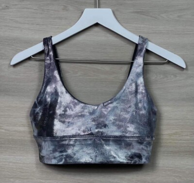 Lululemon Align Bra * Shine Size 8 Diamond Dye Diffuse Dot Foil Graphite 26551