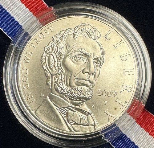 2009-P Abraham Lincoln BU Silver Dollar in OGP Free US Shipping - Picture 2 of 3