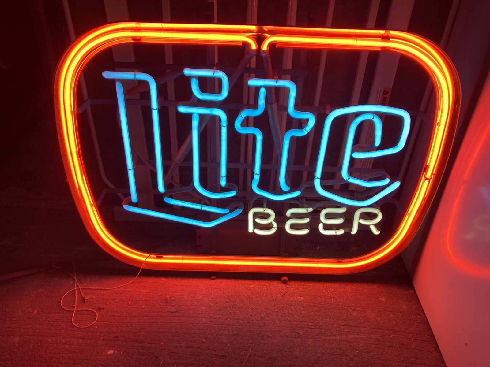 VINTAGE (3) COLOR NEON (MILLER) LITE BEER SIGN eBay