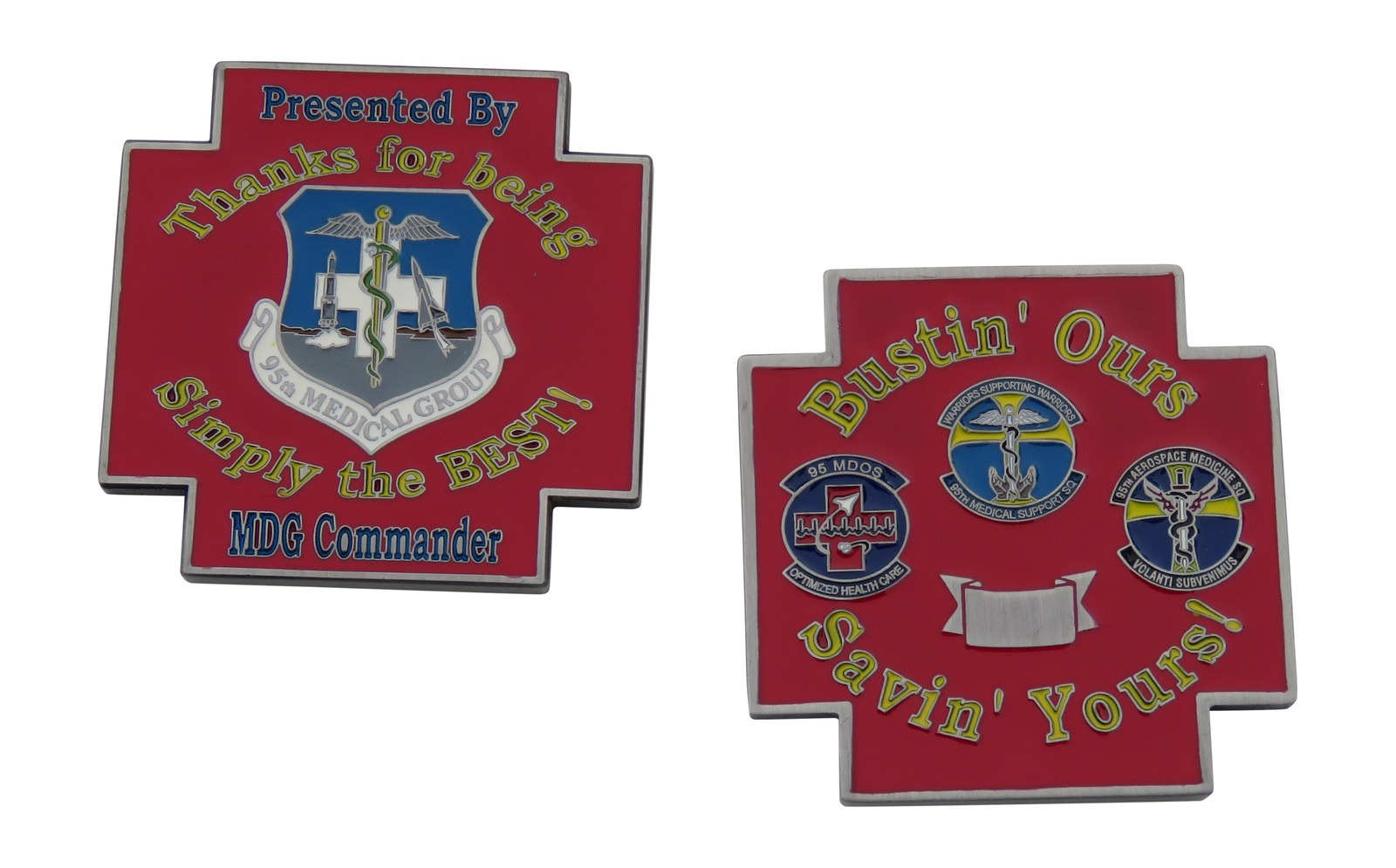 US AIr Force 95th Medical Group Challenge Coin