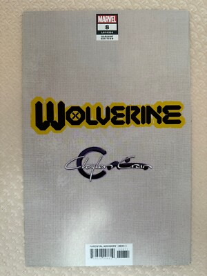 Wolverine #8 Virgin Variant Signed By Clayton Crain With COA NM | eBay