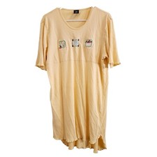 Vintage Warner Bros Studio Store Tweety Bird Nightgown Yellow Embroidered Medium