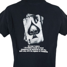 Ace Of Spades Skull T Shirt Mens Size Medium Black James Thomas Productions