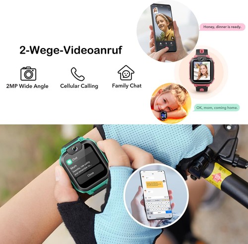 Kinder Smartwatch mit GPS mit SIM Armbanduhr GPS Tracker Wasserdicht SOS Tracker - Bild 3 von 7