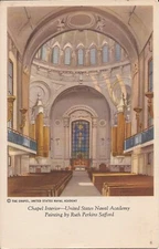 Annapolis, MARYLAND - Naval Academy Chapel - Painting:  Ruth Perkins Safford ART