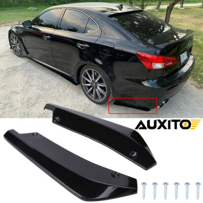For Lexus IS F IS200T IS250 IS300 350 Rear Spats Bumper Splitter Diffuser Canard