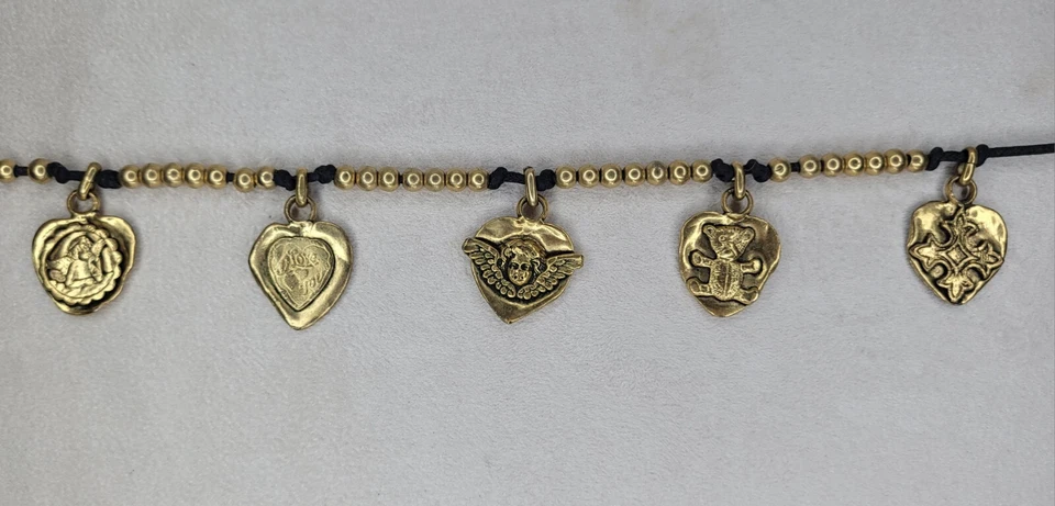 Reminiscence Zoe Coste collier, Ysl style, coeur breloques angel  - Photo 3/4