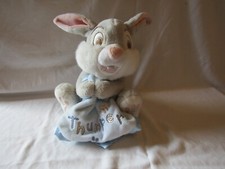DISNEY STORE THUMPER WITH COMFORTER SOFT TOY  ( 10" SITTING ).