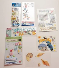 Lot of Florida & Disney Themed Stickers Embellishments Scrapbooks Other Crafts