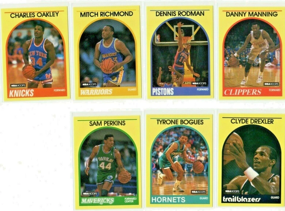 1989 - 1990 Hoops / Sears NBA Super Stars star singles - rookies - you choose - Image 2 of 2