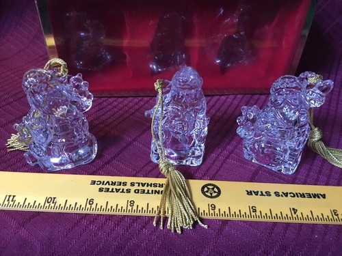 GORHAM Kristall WEIHNACHTSMANN Ornamente...neu im Karton! - Bild 5 von 9