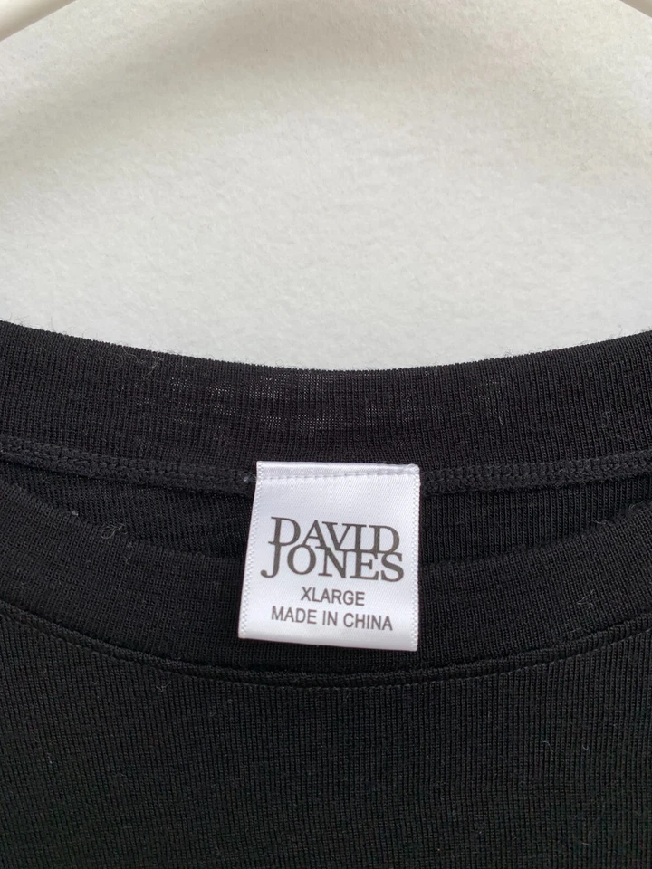 ☘️ Womens David Jones Wool Short Sleeve Knit Jumper Base Layer Thermals Size XL Foto 4 de 4