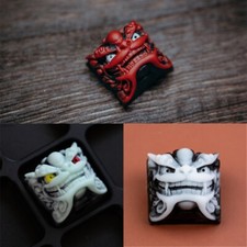Retro Lion Head Resin Keycap For Mechanical Keyboard Handmade Custom Color 1pcs