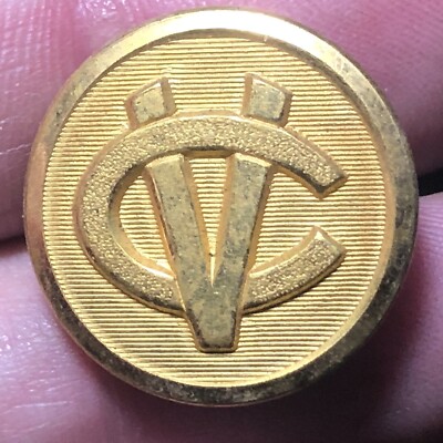 Central Vermont Eisenbahn Messing Uniform Knopf 3/4'' höchste Qualität