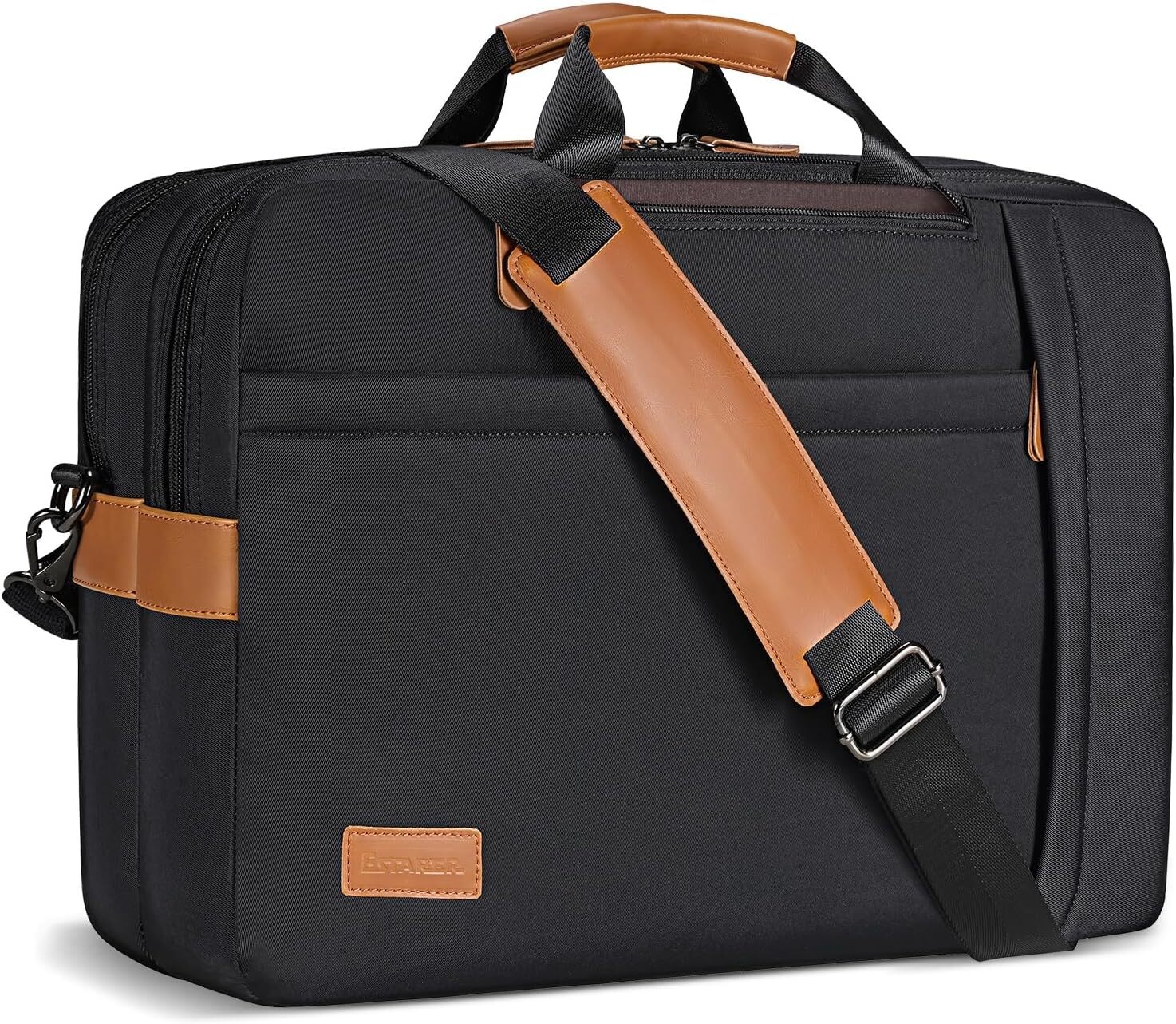 Computer Messenger Bag 17-17.3 Inch Water-resistant Canvas Laptop Shoulder Bag