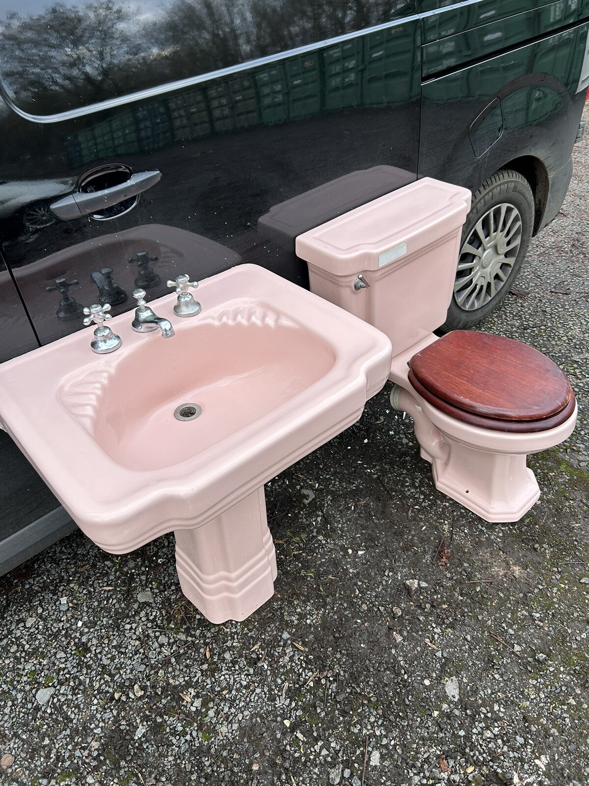 Art Deco Vintage Bathroom Suite eBay