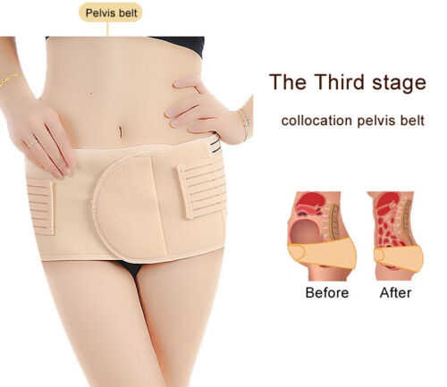 3 in 1 Postpartum Recovery Belly Wrap Pelvis Belts For Post Pregnancy Maternity - Picture 8 of 12