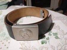 DDR NVA Uniform G&uuml;rtel Koppel schwarz 90 cm East german army belt Grenztruppen