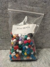 Pony Beads Assorted Colors 400 Pieces