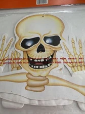 Halloween Die-Cut Skeleton 31” Tall Amscan Inc Stretchy Hanging New Old Stock