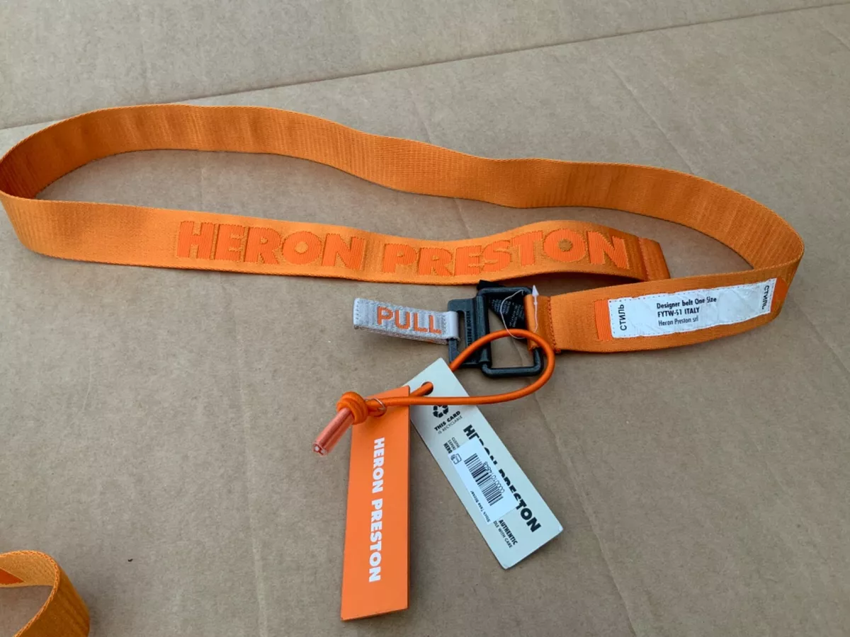 Heron preston cheap belts