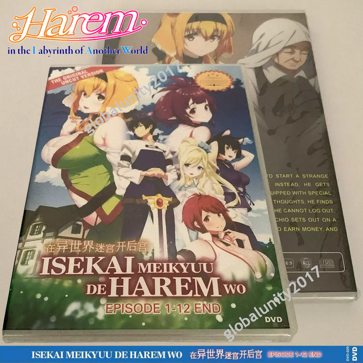 Uncensored Harem In The Labyrinth Of Another World Anime DVD