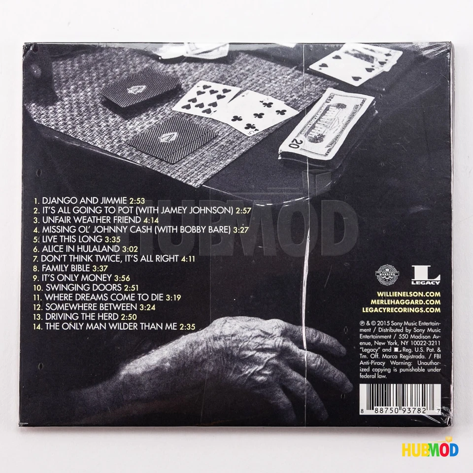 Willie Nelson & Merle Haggard - Django and Jimmie CD Album 2015 Digipak - NEW - Image 2 of 3