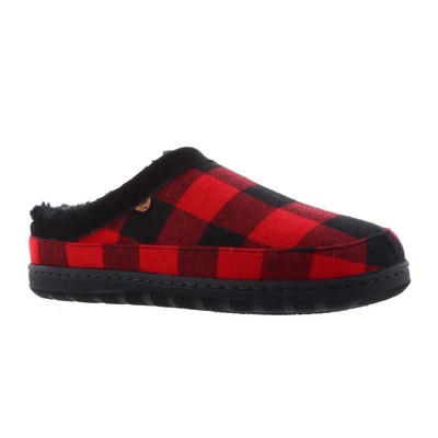 Lamo Julian Clog Wool Men's Slippers Red Plaid - 9 Medium