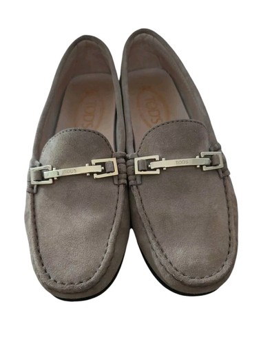 $625 TOD'S GOMMINO SUEDE FLAT LOAFERS SIZE 36.5 IT / 6.5 US - 第 2/6 張圖片