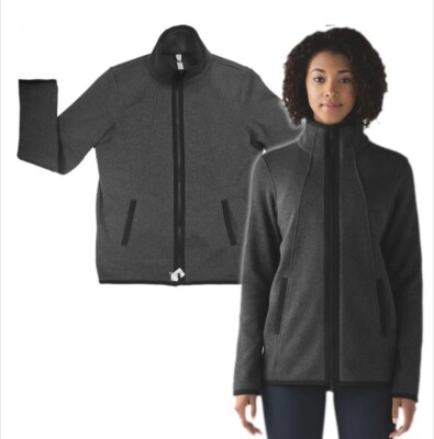 Lululemon Its Fleecing Cold Jacket Heathered Black/Black Women's