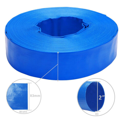 AU Lay Flat Hose 2" x 15m 30m Long PVC Irrigation Transfer Discharge Water Hose - Picture 4 of 11