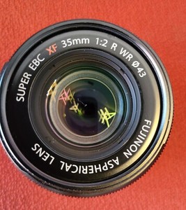 Fujifilm XF 35mm F2 R WR Fujinon Aspherical Fuji X Mount Lens Boxed F&R Caps