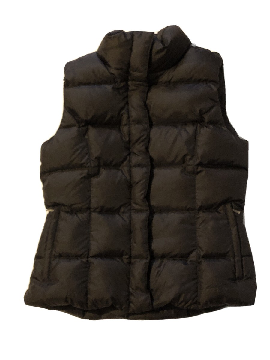 Eddie Bauer Premium Quality Goose Down Vest Dark Brown 