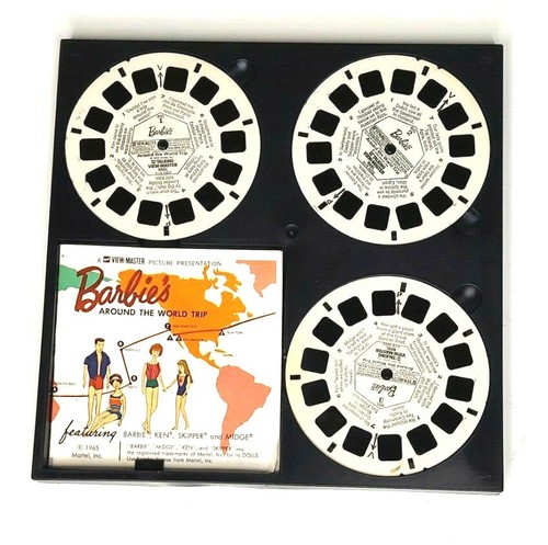 GAF Talking View Master Reels Barbie's Around the World Trip Complete 1965 - Picture 2 of 3