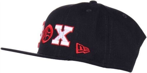 New Era 9FIFTY Boston Chaussettes Plat Bec Casquette En Marine Rouge - Picture 2 of 9