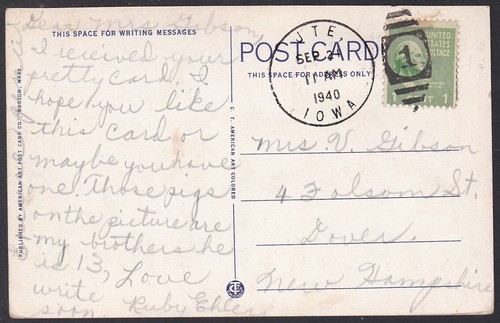 B399 Bridge Postcard, USA, Church Street Bridge, Laconia, N. H. - Picture 2 of 2