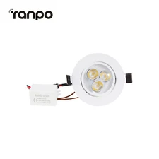 Dimmable LED Recessed Ceiling Downlight Bulb Yellow Purple Green Light 12V 24V