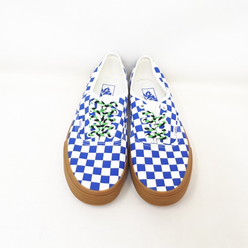 Vans Authentic Low Checkerboard Blue White Skate Casual Shoe Sneaker Mens Size - Afbeelding 8 van 12