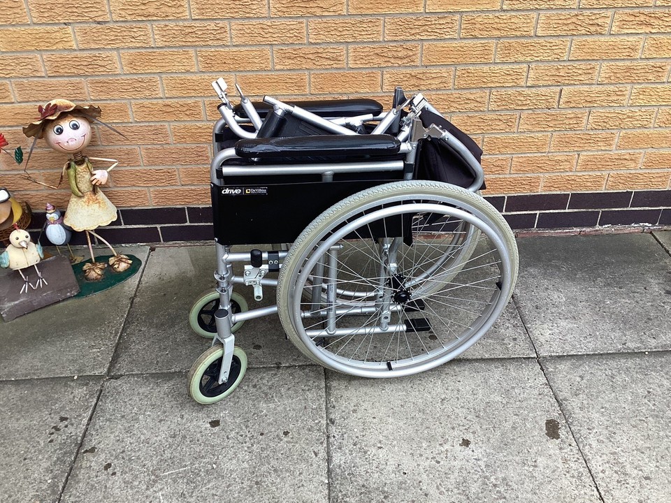 drive devilbiss folding mobility Wheelchair Alloy With QD Wheels eBay