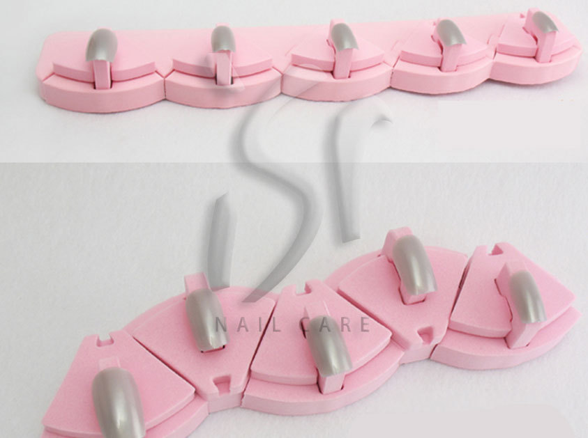 Tubayia Nagel-Tipständer – 64 Spitzen Für Nagelkunst-Display, Größe Ca. 24x7x5 Cm, Aus Hartem Kunststoff