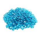 10 lbs Polygon Fire Glass for Fire Pit Fireplace Landscaping 1/2-inch, Aqua Blue