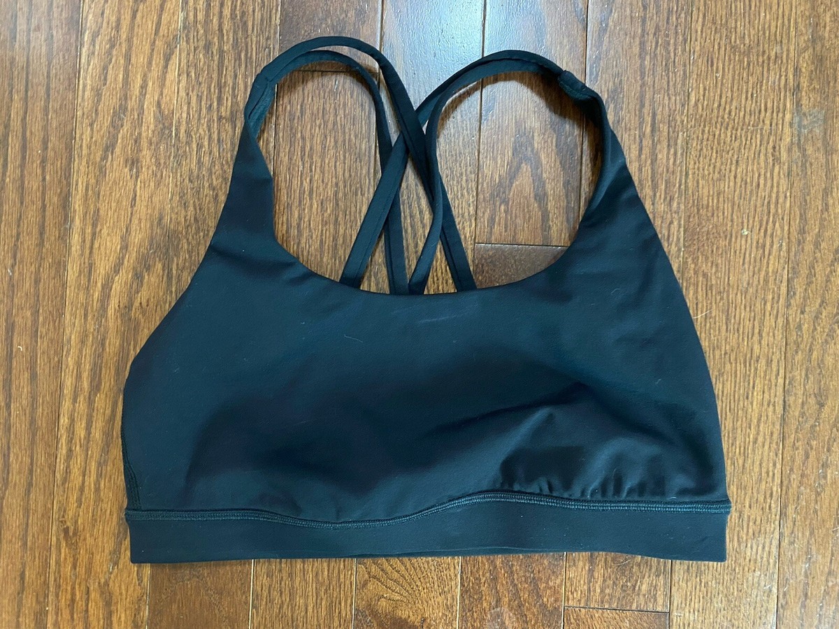 Lululemon Black Low Impact Sports Bra 6 | eBay