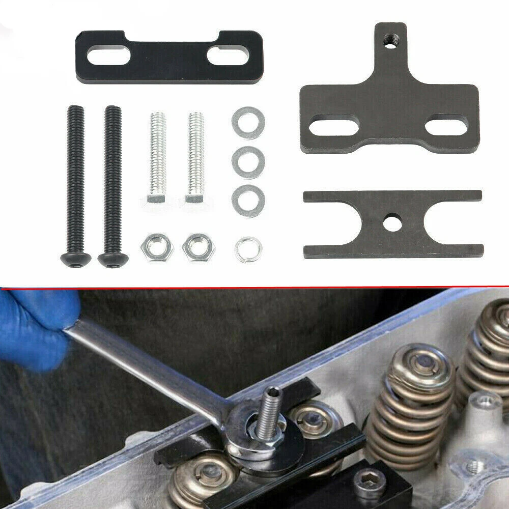 Double valve outlet spring compressor