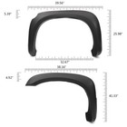 Matte Black Pocket Style Bolt-On Fender Flares For 2005-2011 Dodge Dakota - Complete Set With Hardware