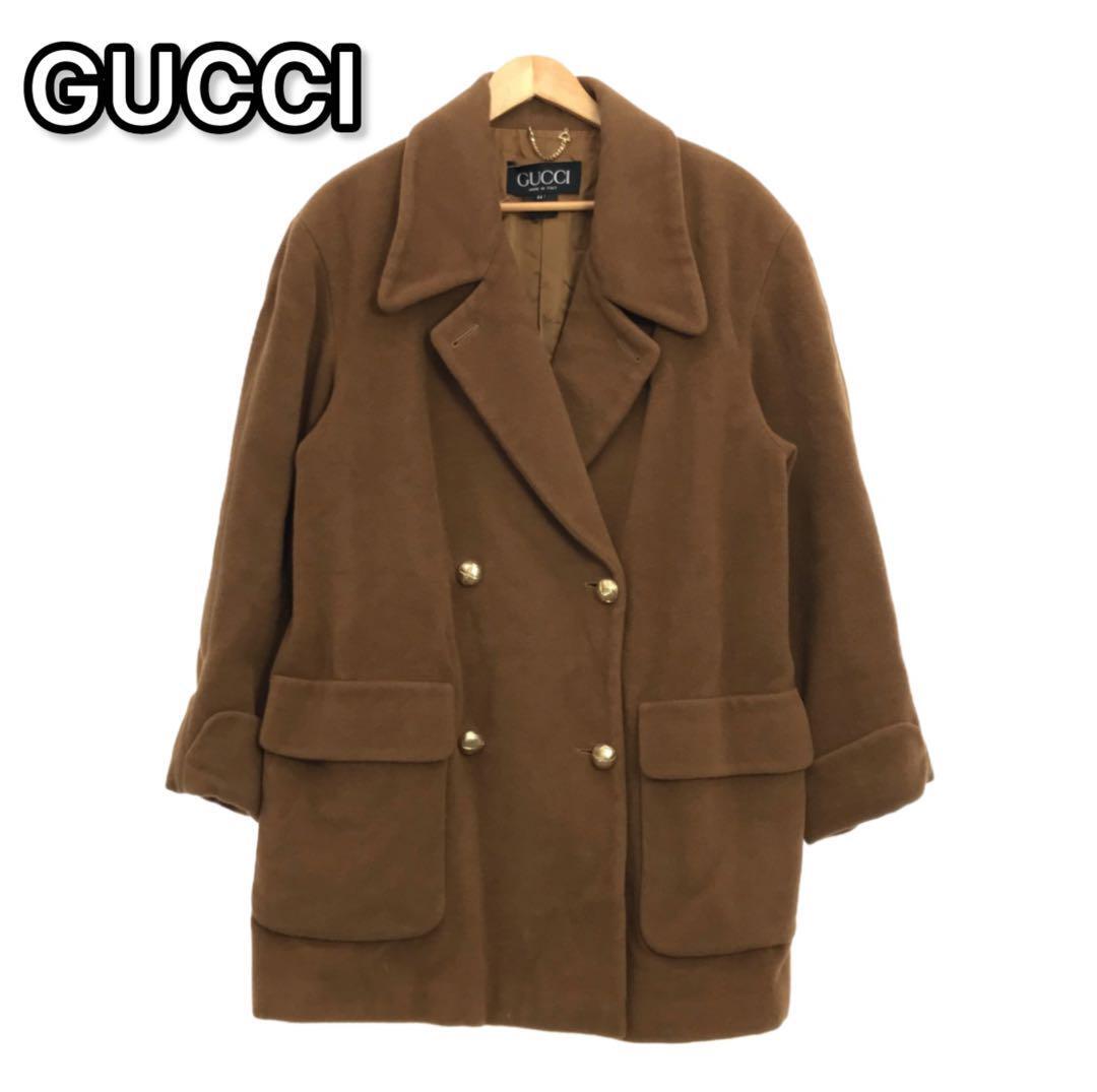 希少　GUCCI グッチ コート 90s 80s ヴィンテージ ブラウン　44 希少GUCCI グッチ コート 90s 80s ヴィンテージ ブラウン44